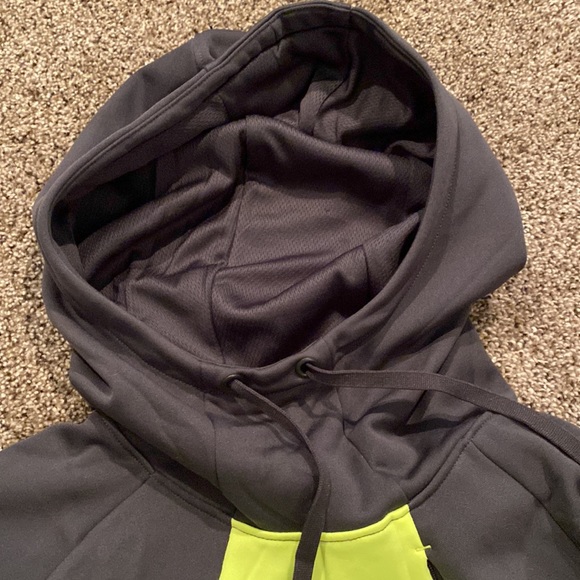 Women’s XL Grey & Lime Green Nike Hoodie - Picture 6 of 9